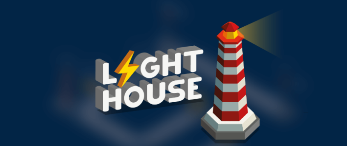 Light House. Isometric puzzle.